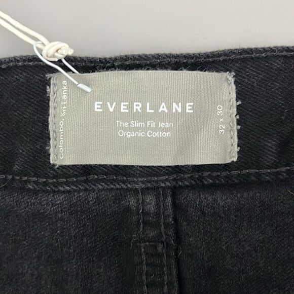 NWT Everlane The Slim Fit Jeans in Black Size 33 X 30 - Picture 6 of 12